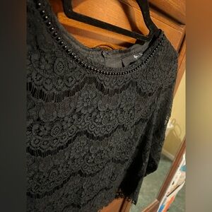 Ryu Black Lace Women's Blouse